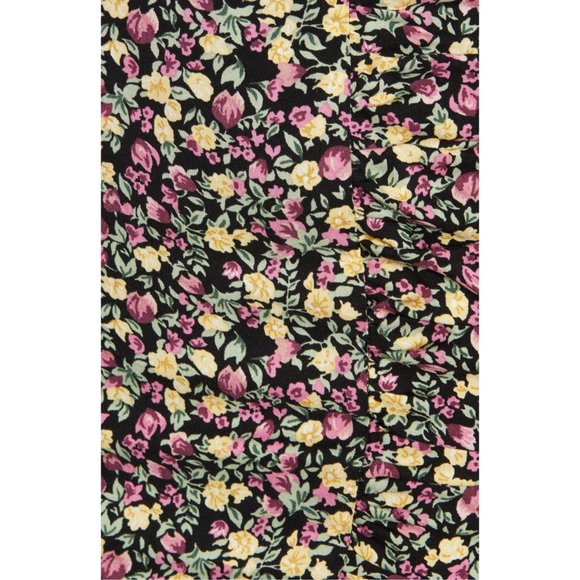 NWT Row A For Nordstrom Shirred Floral Mini Dress - Picture 5 of 6
